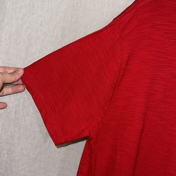 GAP L Clubhouse Modern Red LIVED-IN RODE’ “LIVE TO ROW ROW TO LIVE” Short Sl Tee - Picture 7 of 10